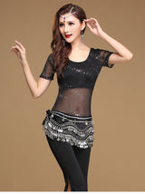 3 Pieces Belly Dancing Practice Wear Set